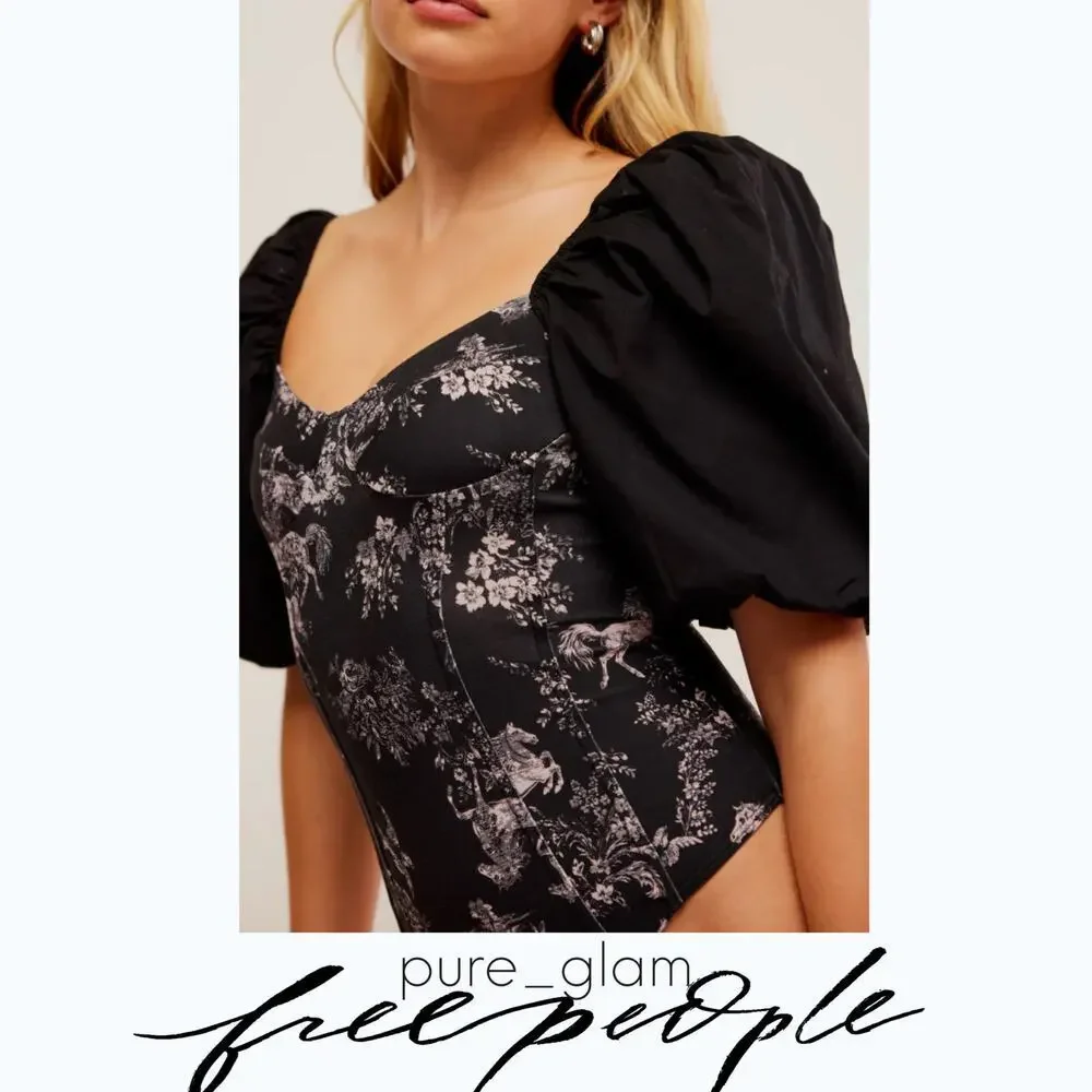 Free People floral bodysuit